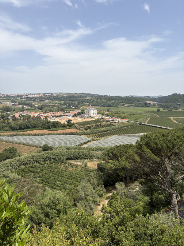 View from the town walls of Óbidos